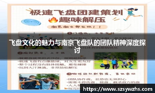 飞盘文化的魅力与南京飞盘队的团队精神深度探讨